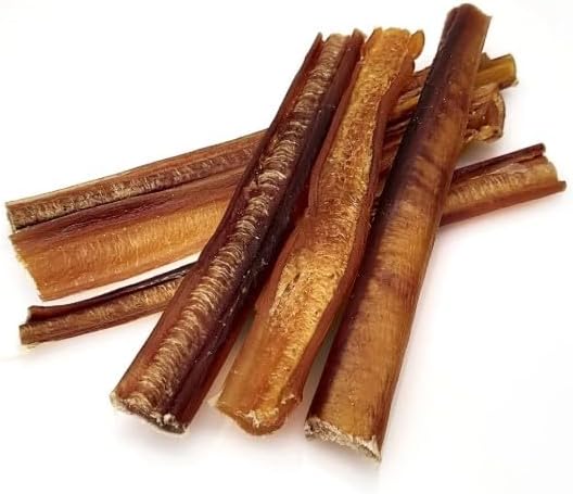 Pets Plus Premium Bart's Bully Sticks for Dogs – 6 Inch, Medium Size, All-Natural, Long-Lasting Chews for Moderate Chewers – High Protein, Low Odor, Grain-Free (10-Pack)