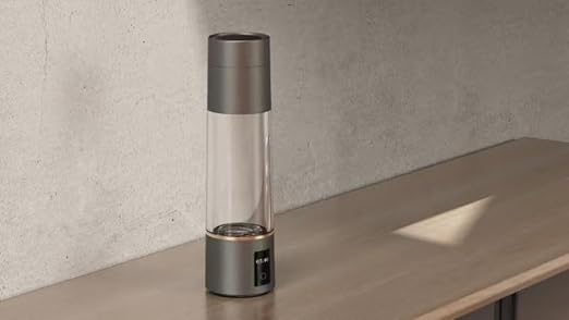 Hydrogen Water Bottle, Long-Lasting Dissolved Hydrogen, Healthy Drinking Hydrogen Water Bottle, Silver Brown
