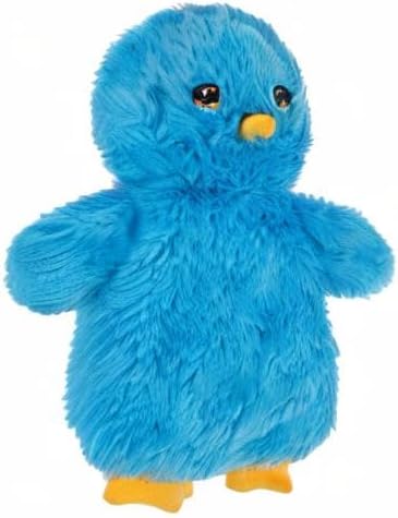 Best Pet Supplies Interactive Squeaky Dog Chew Toy, Ideal Dog Toys for Chewers, Small, Medium & Large Dogs, and Fetch Lovers - Crinkle Chicken (Blue), Large