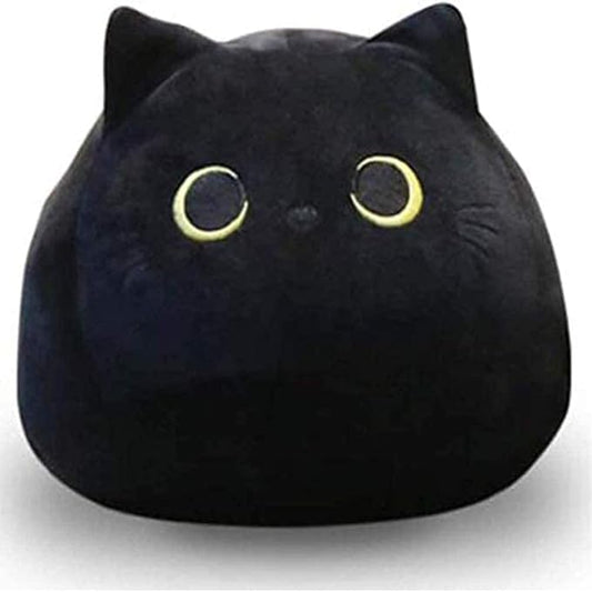 Black Cat Stuffed Animal Plush Toy Creative Cat Shape Soft Pillow Toys Gifts Cute Dolls for Girlfriend Kids Baby Girls, 55cm/21.7in