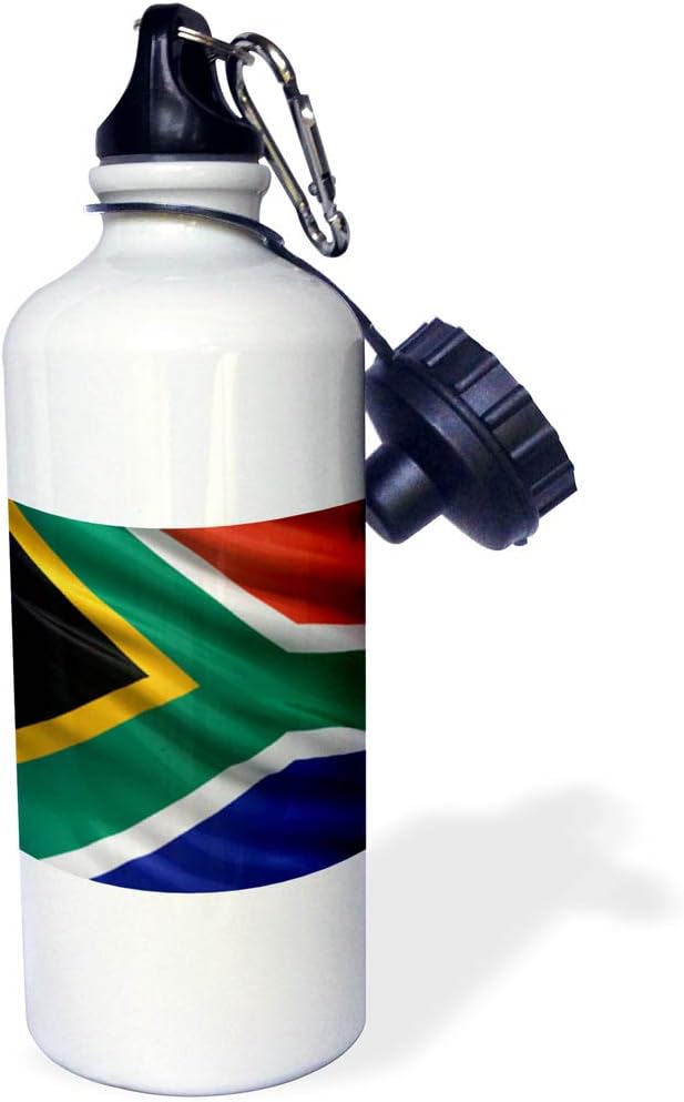 3dRose Flag of South Africa-Sports Water Bottle, 21oz , 21 oz, Multicolor