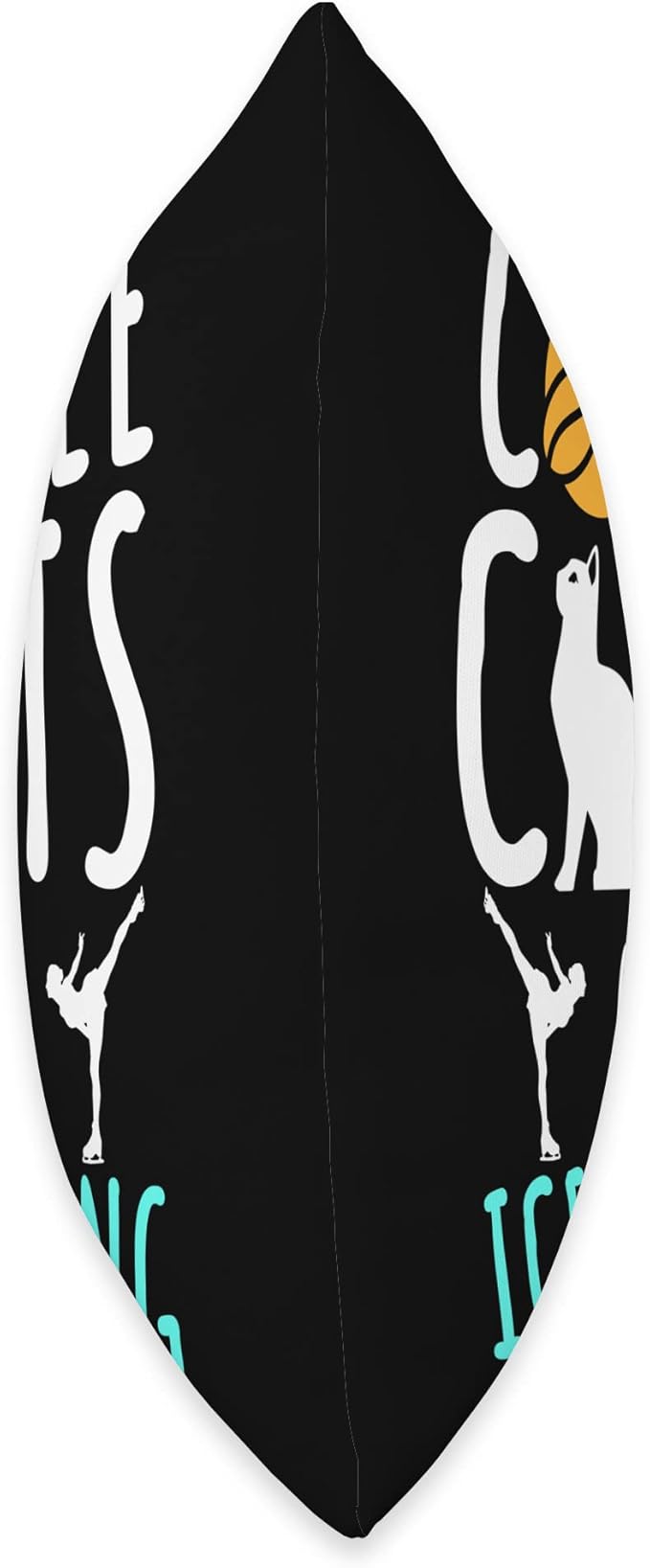 Ice Skating Skater Figure Skating Sport Cat Coffee Lover Throw Pillow