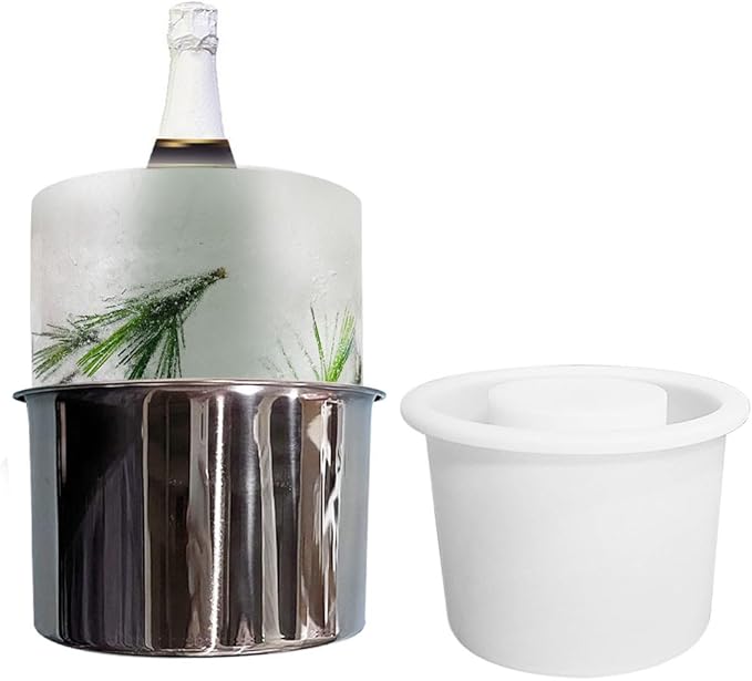 Ice Mold Wine Bottle Chiller DIY Ice Bucket for Champagne Wine Whisky Cocktail Beer Drink Party Wedding Festival Halloween Holiday Bar