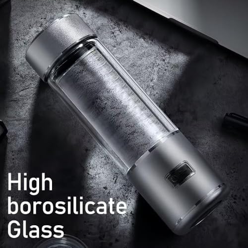 Hydrogen Water Bottle is a 3-Purpose Hydrogen Water Generator That uses Advanced SPE and PEM Over 3000 ppb of odourless Hydrogen Water 2024-New Upgrade (No Hydrogen Absorption)