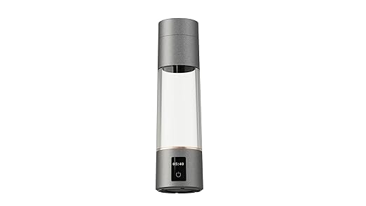 Hydrogen Water Bottle, Long-Lasting Dissolved Hydrogen, Healthy Drinking Hydrogen Water Bottle, Silver Brown
