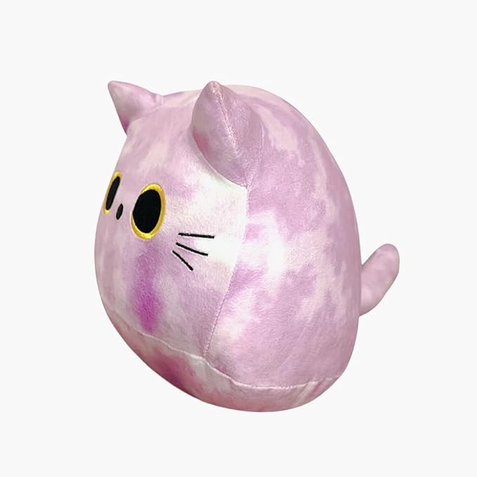 Purple Cat Stuffed Animal Plush Toy Creative Cat Shape Soft Pillow Toys Gifts Cute Dolls for Girlfriend Kids Baby Girls, 25cm/9.8in