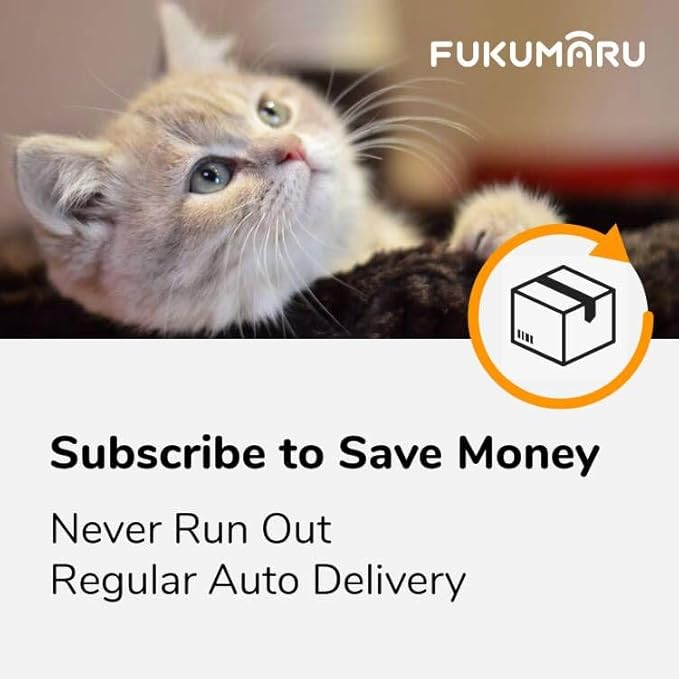 FUKUMARU Tofu Cat Litter, 12 LBS Clumping Cat Litter, Dust Free, Natural, Unscented, Flushable, Lightweight, Low Tracking, Mixed Apple Wood, 24/7 Odor Control, 6 lb x 2 Bags