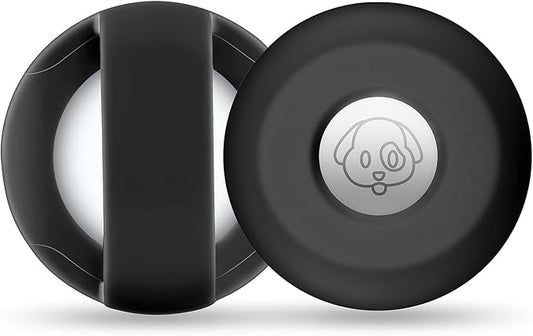 Airtag Holder for Dog Collar, Cibaabo Silicone Air Tag Case Cover Compatible with Apple Airtags for 0.8-1.2inch Cat Pet Collar Harness Loop