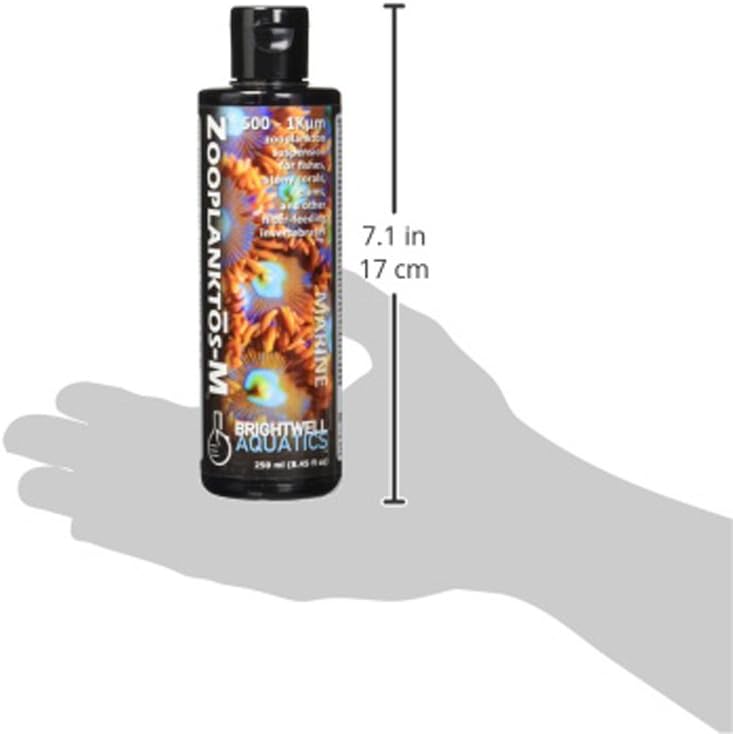Brightwell Aquatics Zooplanktos-M - Zooplankton Food Supplement for Marine and Reef Aquariums 250-ml