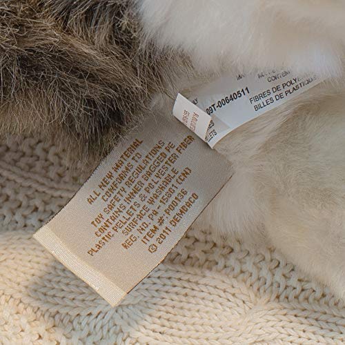 Small Wolf Friend Wispy Charcoal Children's Plush Stuffed Animal Toy