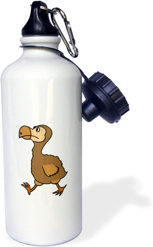 3dRose Funny Loch Ness Monster Playing The Bagpipes Sports Water Bottle, 21oz, Multicolored