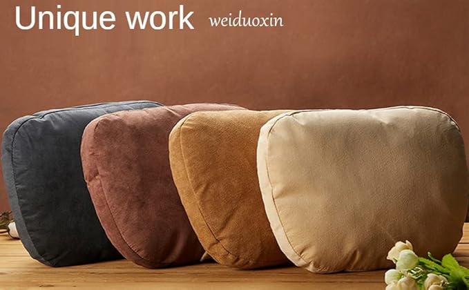 2Pcs Car Neck Pillows for headrests,for Travel Interior Accessories and Suede Support Head Pillows，Balance Neck Pillow Designed to Relieve Neck Pain and Muscle Tension.(Black)