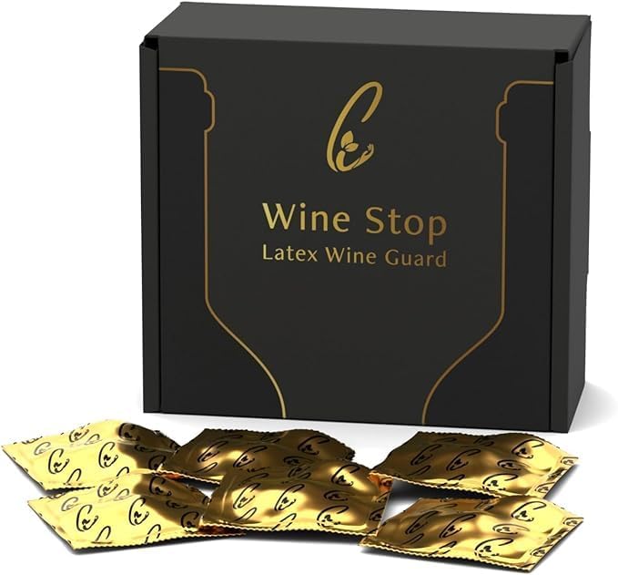 Latex Wine Stopper, Ultimate Protection for Wine Bottles, Keeps Wine Fresh - Made of Food Grade Latex for Wine and Beverages, Unique Gift for Wine Lovers (Pack of 6)