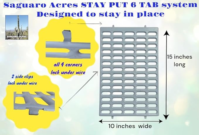 Saguaro Acres Rabbit and Small Animal Cage Resting Mat for Wire Floored Cages 2 Pack (Gray)