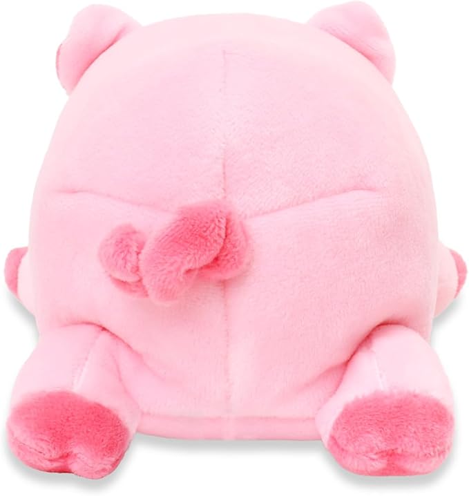 Anirollz Stuffed Animal Plush Toy – 6" Small Blanket Outfitz Doll | Soft, Squishy, Warm, Cute, Comfort, Safe | Birthday Pillow with Kawaii Lavender Purple Kitty Cat Pig Kittiroll