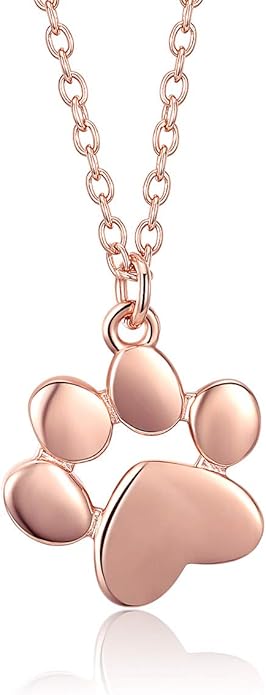 925 Sterling Silver Dog Paw Cat Panda Necklace for Women Cute Dainty Animal Pendant Necklace Gifts for Cat Mom Animals Lover…