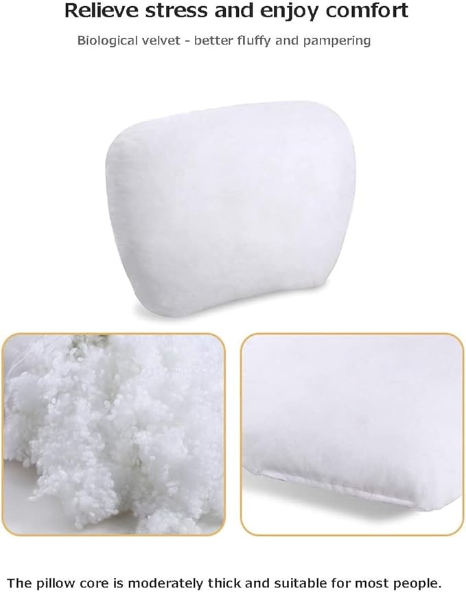 2Pcs Super Soft Car Headrest Pillow, with Adjustable Strap & Breathable Removable Cover, Balance Neck Pillow Designed to Relieve Neck Pain and Muscle Tension (reddish brown)