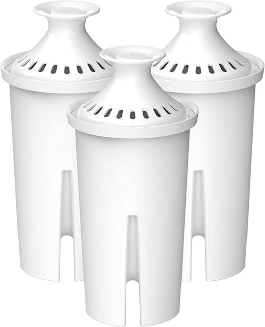 3-Pack Standard Water Filter Replacements for Brita® Water Pitchers and Dispensers, NSF Certified to Reduce Chlorine and Bad Taste, BPA free