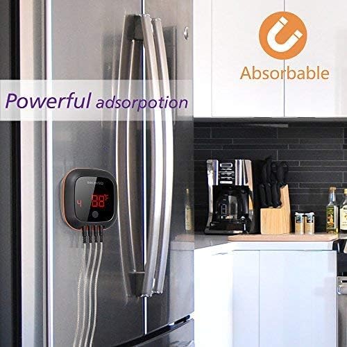 Inkbird Bluetooth Grill BBQ Meat Thermometer with Dual Probes Digital Wireless Grill Thermometer, Timer, Alarm,150 ft Barbecue Cooking Kitchen Food Meat Thermometer for Smoker, Oven, Drum