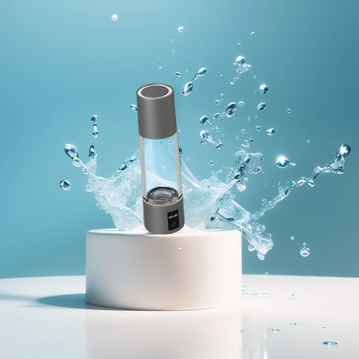 Hydrogen Water Bottle, Long-Lasting Dissolved Hydrogen, Healthy Drinking Hydrogen Water Bottle, Silver Brown