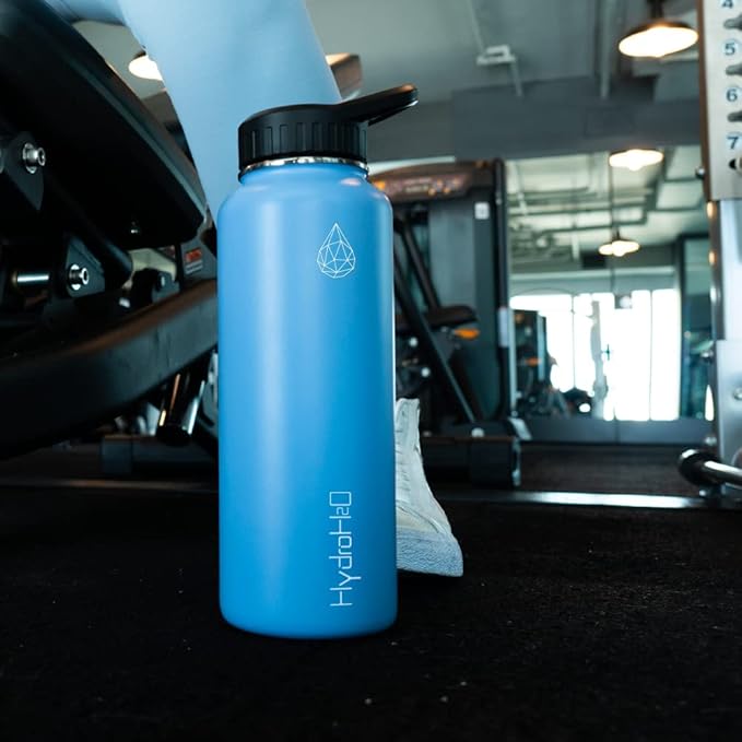 37 oz Insulated Water Bottles with Twist Cap, Stainless Steel Water Bottle, Leak Proof Metal Water Bottle, Resuable Thermos BPA Free Flask, Purple