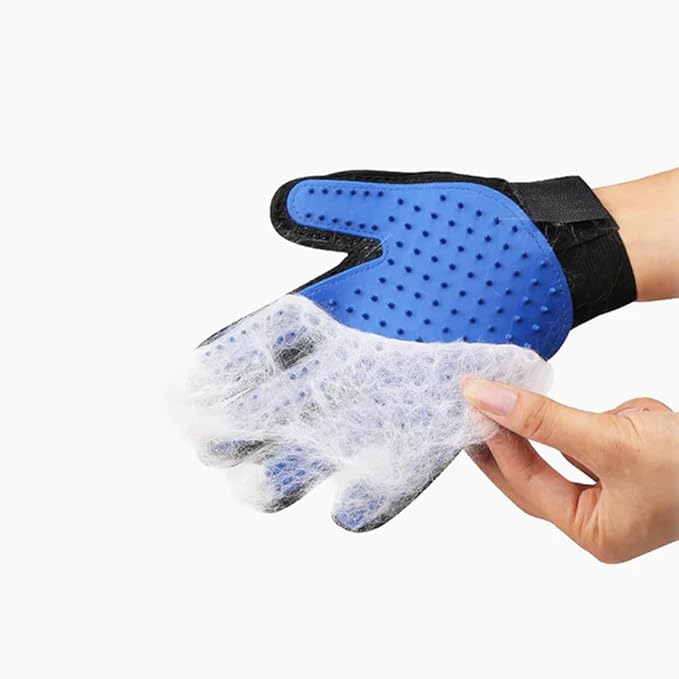 [Pair of 2] Pet Grooming Gloves for Dogs & Cats – Efficient Deshedding Brush Mitts for Both Hands – Gentle Dog & Cat Hair Remover for Shedding, Bathing & Grooming