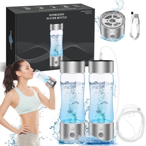Hydrogen Water Bottle, Hydrogen Water Bottle Generator with SPE PEM Technology Water Ionizer, Hydrohealth Hydrogen Water Machine Improve Water in 3 Mins for Home, Office, Travel, Daily Drinking