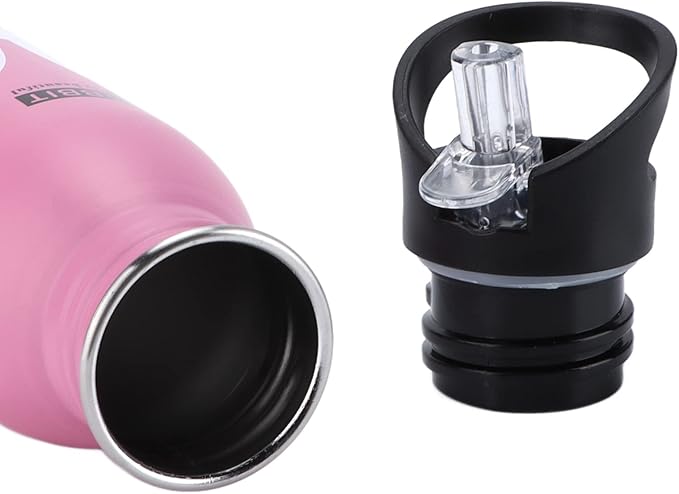 Metal Water Bottle, Leak Proof Stainless Steel Sports Bottle Anti Rust with Sucking Mouth for Biking for Camping for Outdoor