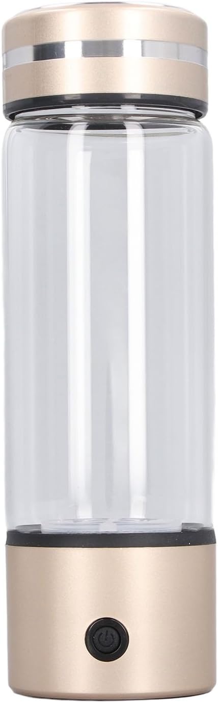 300ml Hydrogen Water Bottle, Hydrogen Water Generator with Ion Water Bottle Improve Water Quality in 3 Minutes, Portable Hydrogen Water Bottle Generator 1200-1400ppb