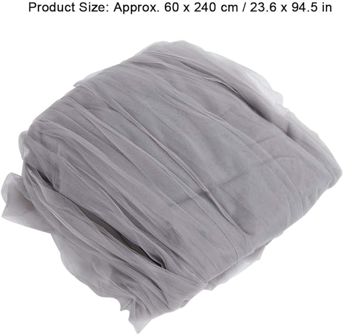 Bed Tent Net Mesh Bed Tent Stylish Breathable Canopy, Canopy Netting with Grey Pink Easy Setup for Bedroom Guest Room (Gray)