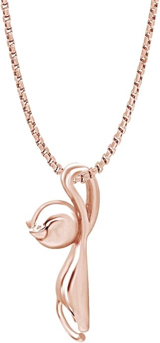 AFFY 925 Sterling Silver Cat Necklace for Women - Jewelry Gift for Cat Lovers - Flying Hanging Cat Pendant Collarbone Necklace