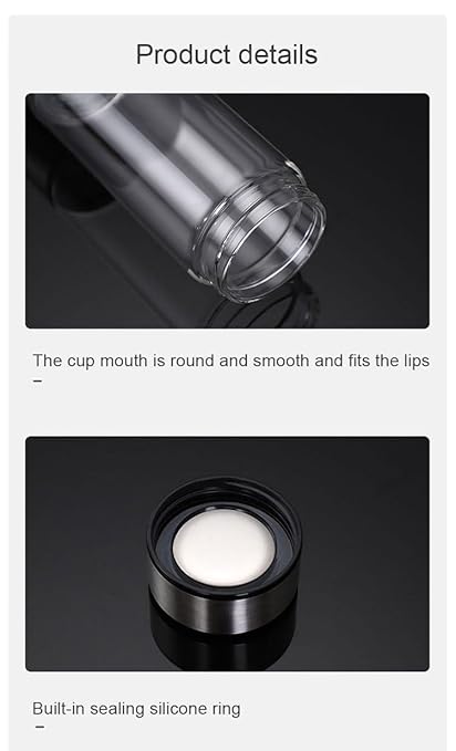 Hydrogen Water Bottle, Advanced Generator for Quick 3-Min Electrolysis. Perfect for Office, Travel, Fitness, Camping, and Hiking Adventures.