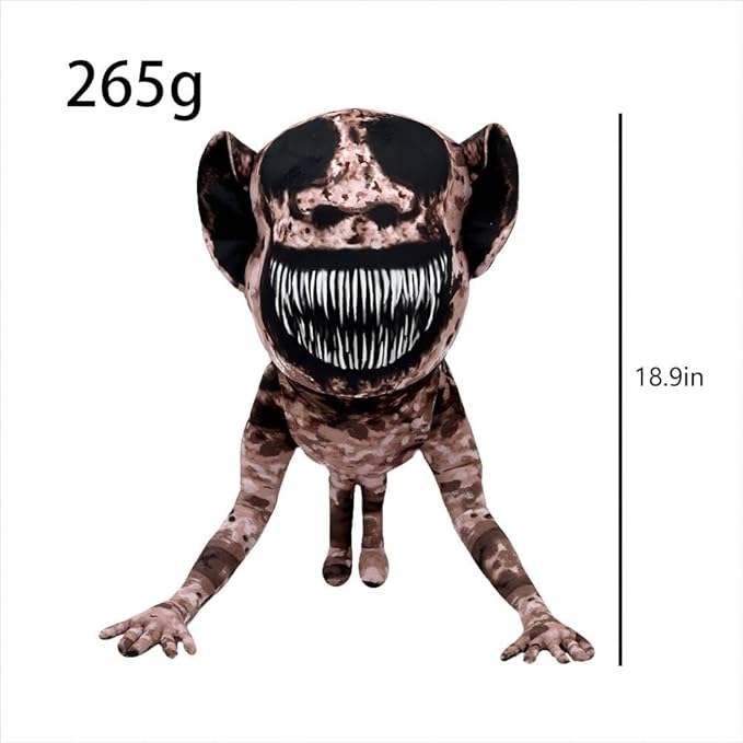 Zoon Nomaly Smile cat Plush Toy,Horror Game Plush Toy Makes a Great Gift for Fans and Friends Pillow Cosplay Cute Fans Collection Gift（Monster-Monkeys）