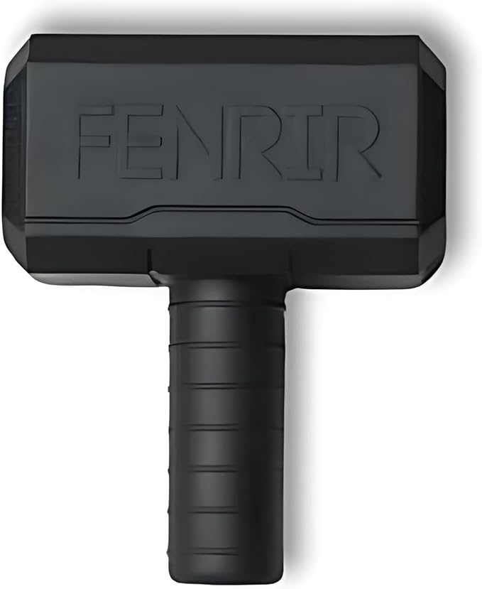 Fenrir Hammer Dog Chew Toy Strong Rubber Stuffable Enrichment Toy for Chewers (Black, Medium)