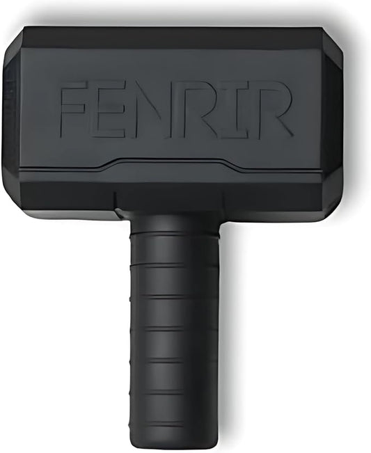 Fenrir Hammer Dog Chew Toy Strong Rubber Stuffable Enrichment Toy for Chewers (Black, Large)