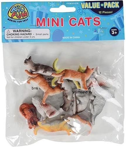 Mini Cat Figures Asst. (12 count)