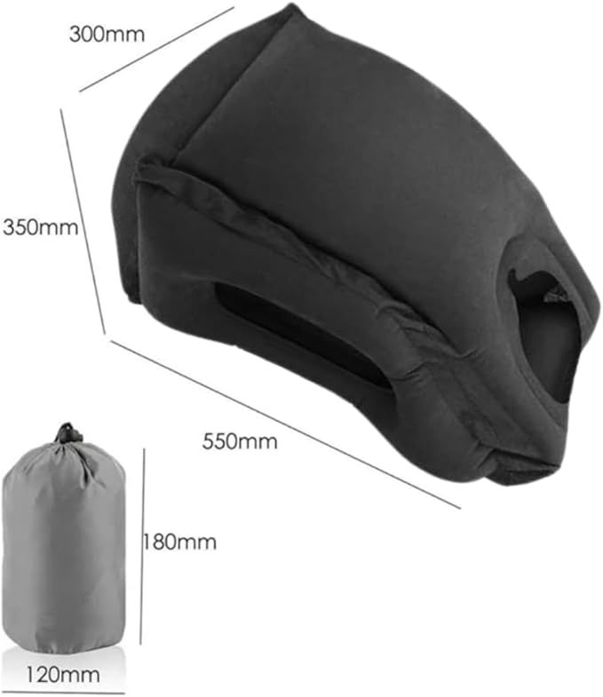 Inflatable Travel Pillow (Black)