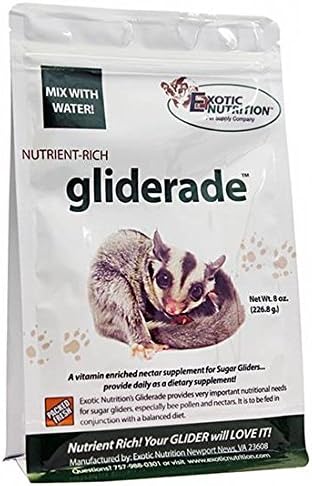 Exotic Nutrition Gliderade Nectar (1.5 lb.) - Vitamin-Enriched Healthy Nectar Supplement - Powdered Mix - Provides Necessary Carbohydrates for Sugar Gliders