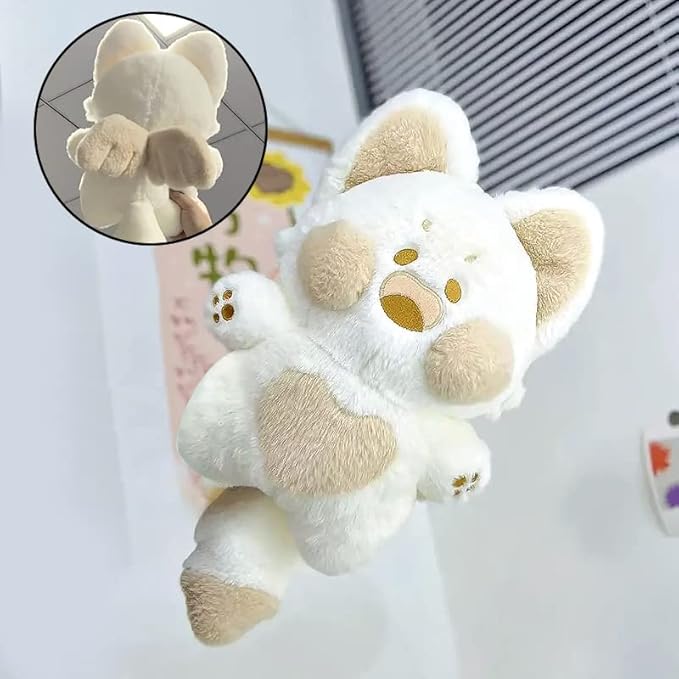 Galatee Cute Cat Plush Toy Cat Stuffed Animal Plush Soft Cat Angel Plushie Pillow Gifts for Adults and Kids(19.6" White Angel)
