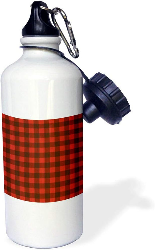 3dRose Buffalo Plaid Water Bottle