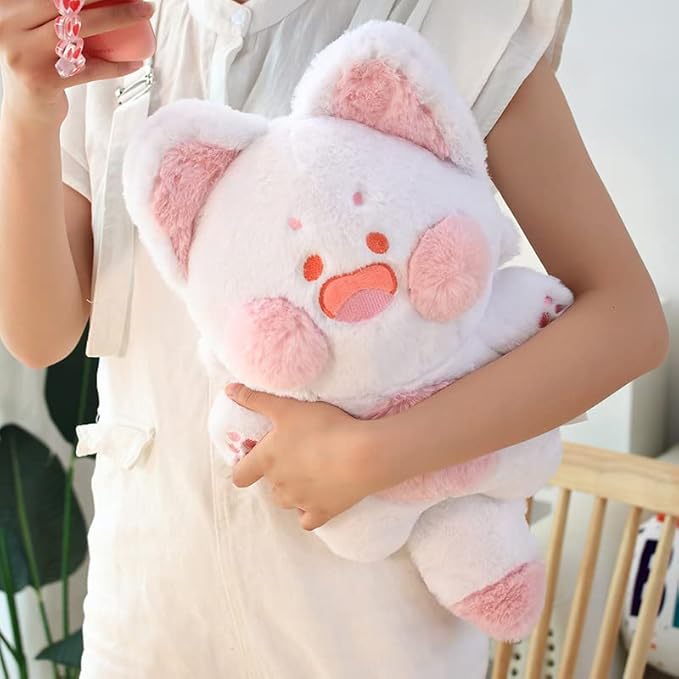Galatee Cute Cat Plush Toy Cat Stuffed Animal Plush Soft Cat Plushie Pillow Gifts for Adults and Kids(19.6" Pink)