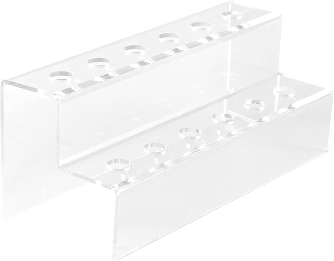 Acrylic Wine Stoppers Display Holder 12 Slot Clear Wine Bottle Stopper Stand Accessories Pourers Rack for Bar Cart