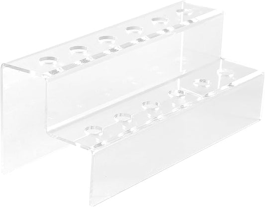 Acrylic Wine Stoppers Display Holder 12 Slot Clear Wine Bottle Stopper Stand Accessories Pourers Rack for Bar Cart