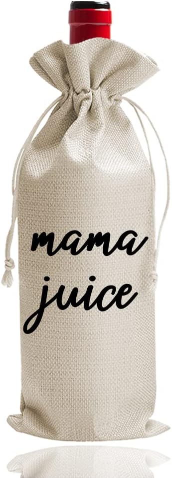 Mom Juice Wine Bag,, Mom Birthday Gifts, mom Wine Bag, Mom Gifts, Gift Ideas for Mom, New Mom Gifts, Mothers Gifts for Mom from Daughter Son (DL080)