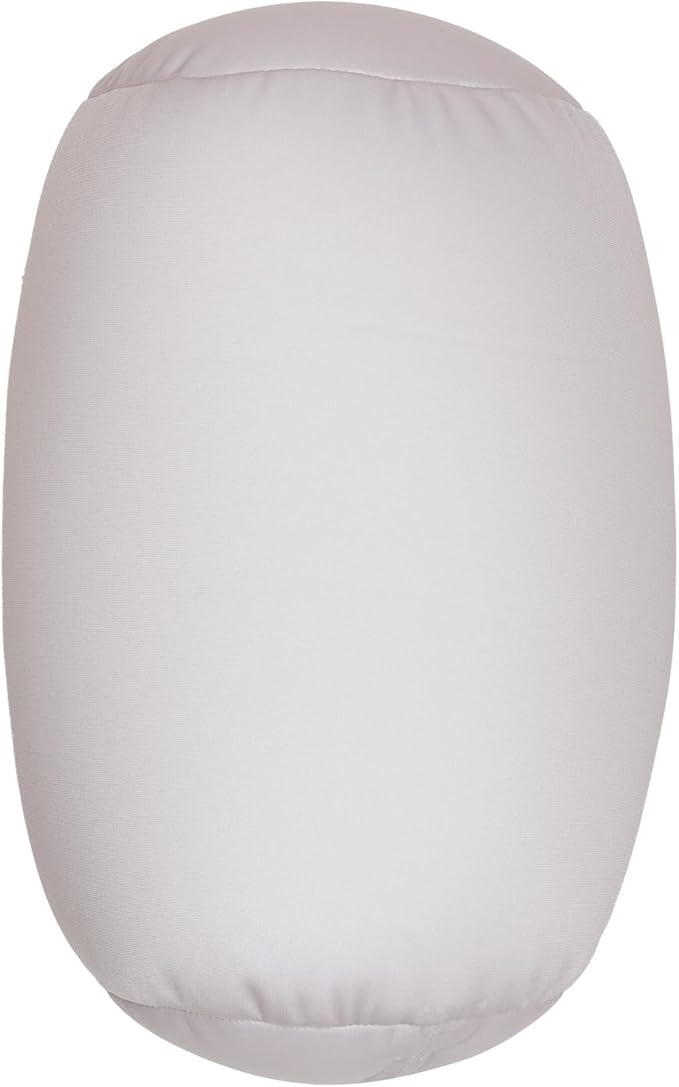 Microbead Body Pillow, Tube Microbead Bolster Bean Smooth Cool Pillow Neck Cervical Roll Pillow for Sleeping 7 x 12Inch Throw Travel Pillow (Sea Shell Color)