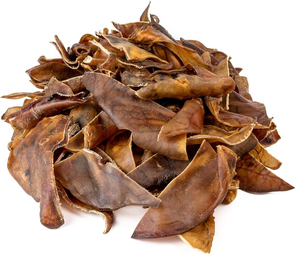 Mighty Paw Half Pig Ears for Dogs - All Natural, Single Ingredient Treats. Better Than Rawhide Pet Snacks for Small and Large/Medium Pets. Pigs Ear Dogs Chews (6lb)