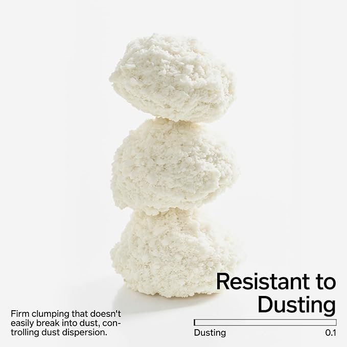 pidan Cassava Cat Litter clumping,Odor Control,Plant-Based Natural Ingredients,Ultra Absorbent and Fast Drying,No Dust,Unscented (5.3lb×2bags)