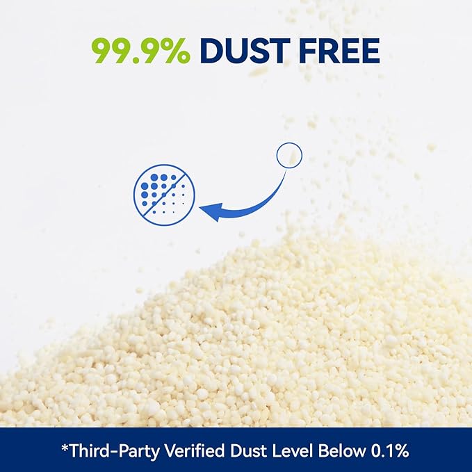 OPET Corn & Cassava Cat Litter, Natural Ingredients, Quick Clumping Cat Litter, Flushable, Superior Odor Control,99.9% Dust Free Kitty Litter