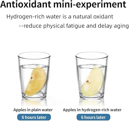 Hydrogen Water Kettle, Hydrogen Water Pitcher, Rich Hydrogen Water Generator Electrolysis Jug BPA Free with SPE and PEM Concentrator Technology, Hydrogen Content up to 2300 PPB