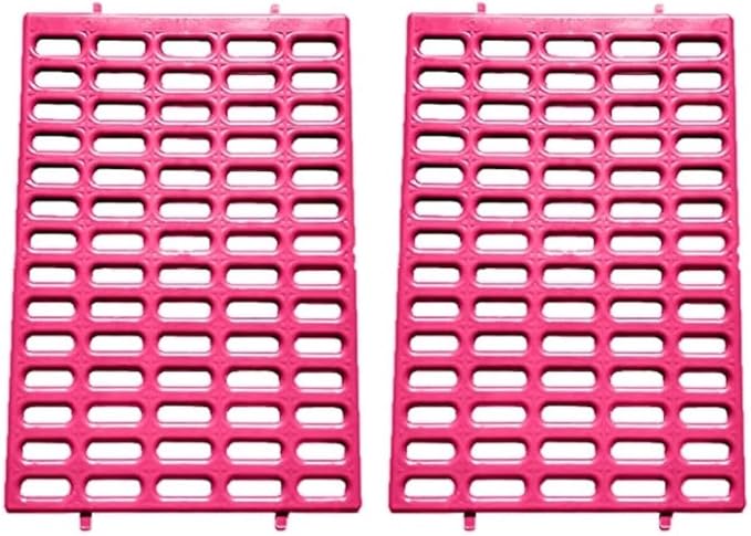Saguaro Acres Rabbit and Small Animal Cage Resting Mat for Wire Floored Cages 2 Pack (Pink)